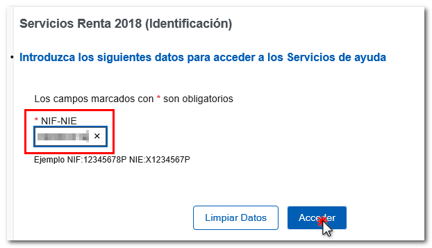 identificación del poderdante