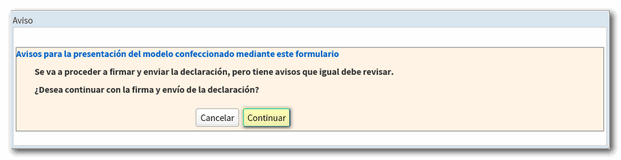 firmar y enviar declaración