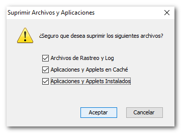 Suprimir archivos y aplicaciones