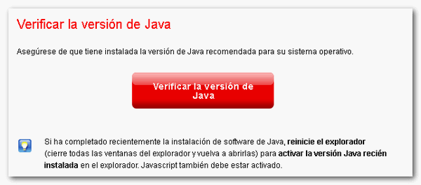 Verificar la versión de Java
