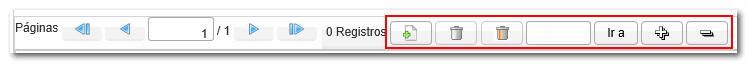 Botonera de registros