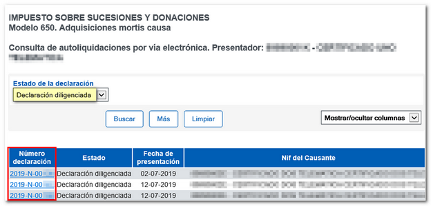 Presentación diligenciada