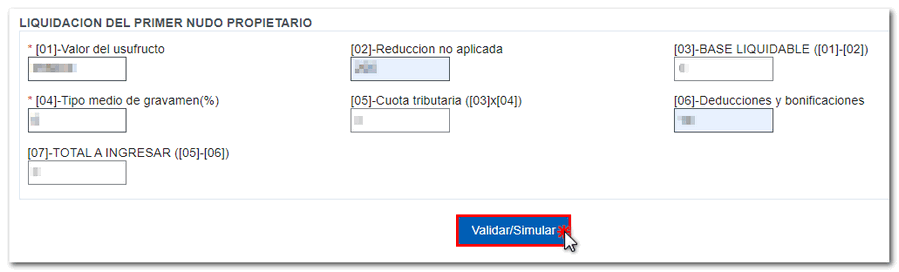 Validar y/o simular