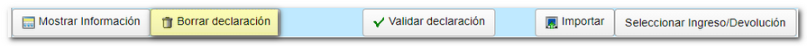 Borrar declaración
