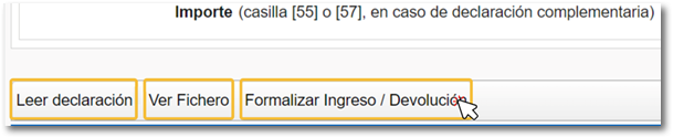Formalizar ingreso o devolución