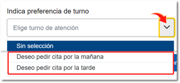 Aviso cita, teléfono y correo electrónico