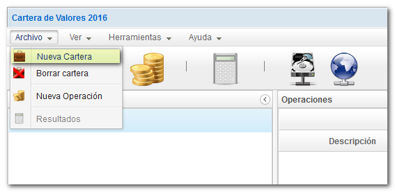 Imagen servicio cartera de valores opción de alta de cartera