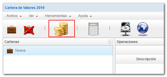 Imagen de nueva operación