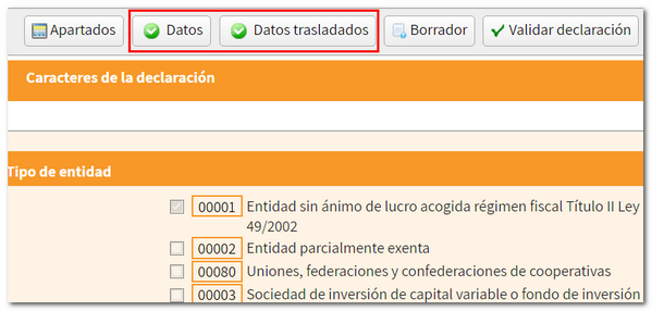 Trasladar datos fiscales