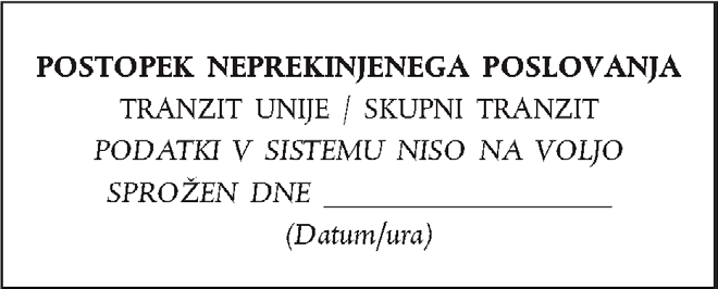 Sello Eslovenia a partir de 1 de mayo de 2016