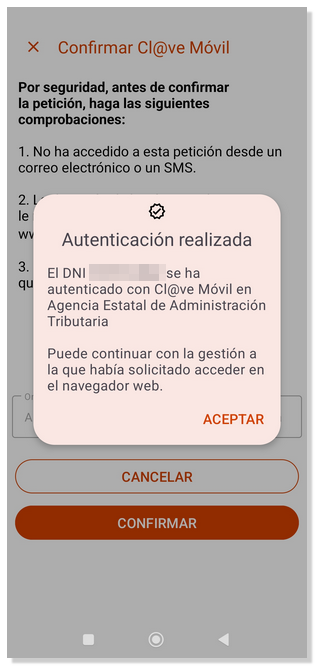 Agencia Tributaria: APP Cl@ve en Android - Funcionamiento de la APP