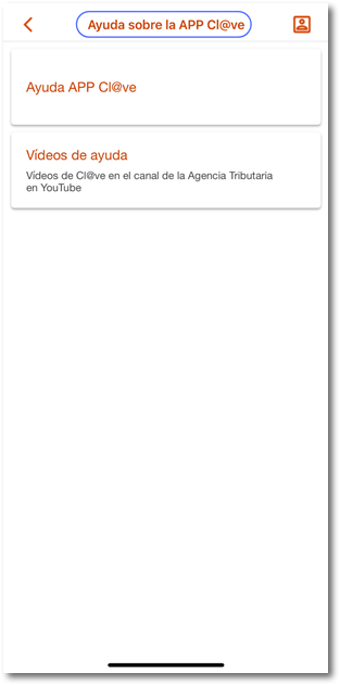 APP Cl@ve iOS ayuda