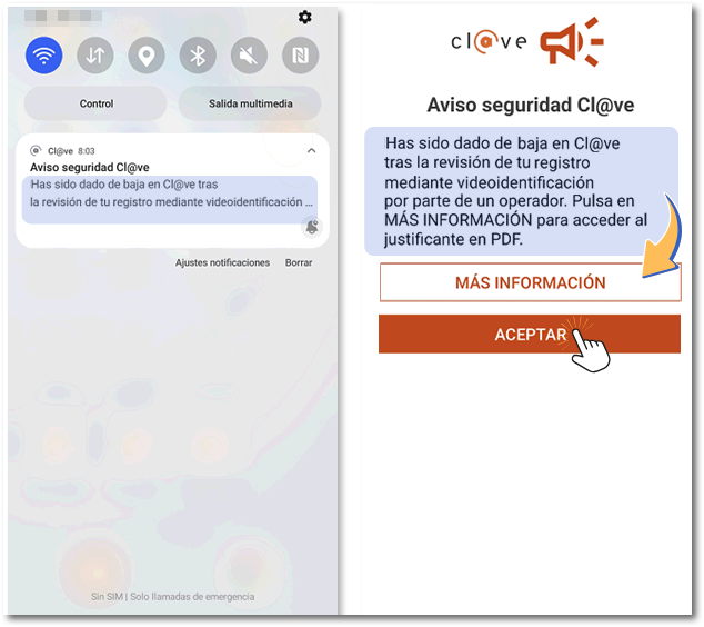 Baja en el registro