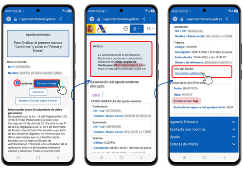 Revocación confirmada