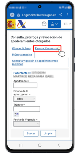 Revocación masiva