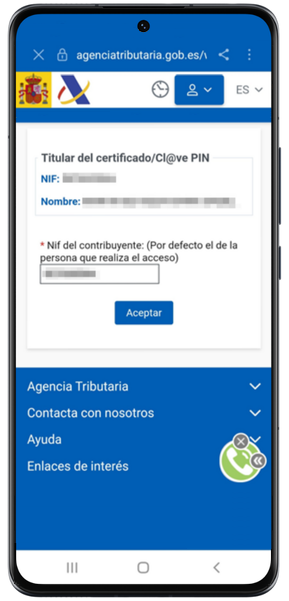 Identificación del titular