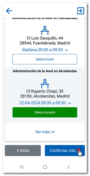 Confirmar cita