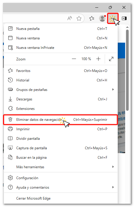 Eliminar datos de explorarción