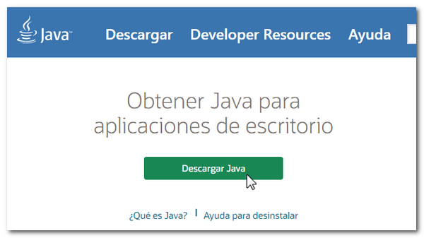 Descarga Java