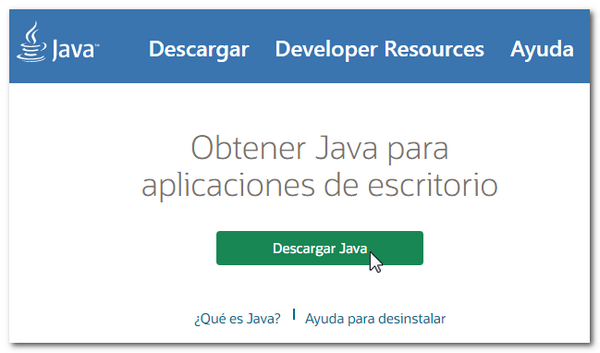 Descarga de Java