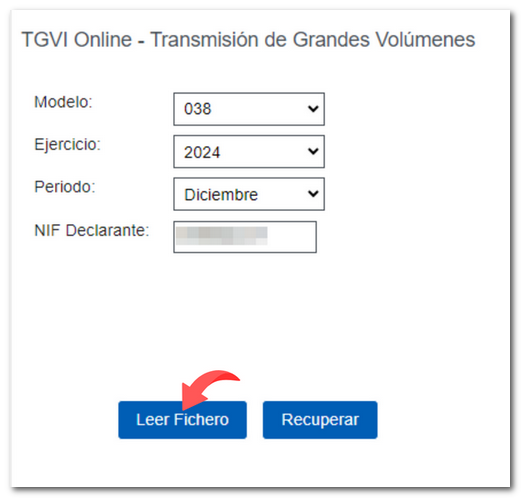 leer fichero modelo 030 2020