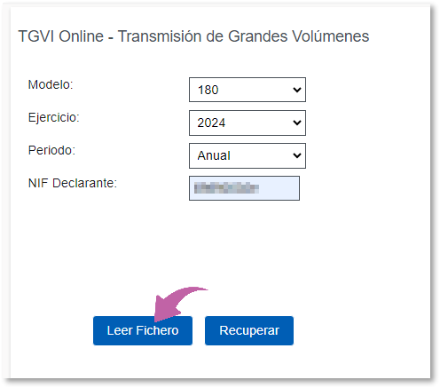 leer fichero modelo 180