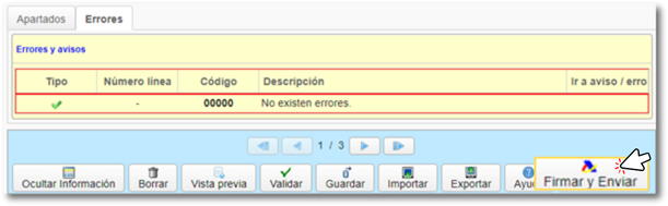 Firmar y enviar