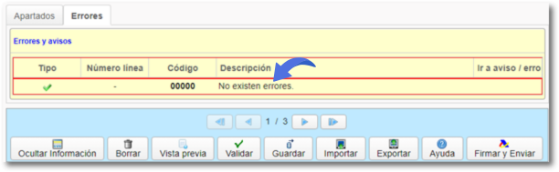no hay errores
