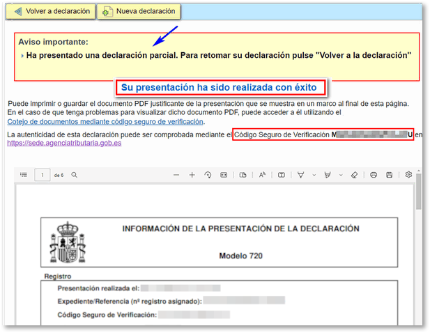 Justificante