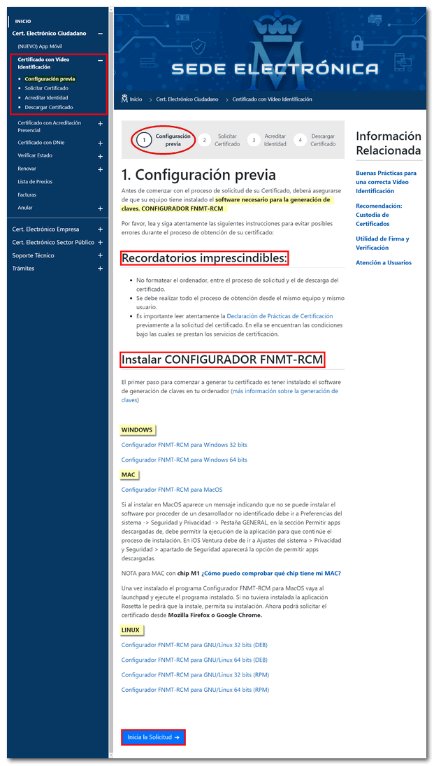 Paso 1: configuración previa