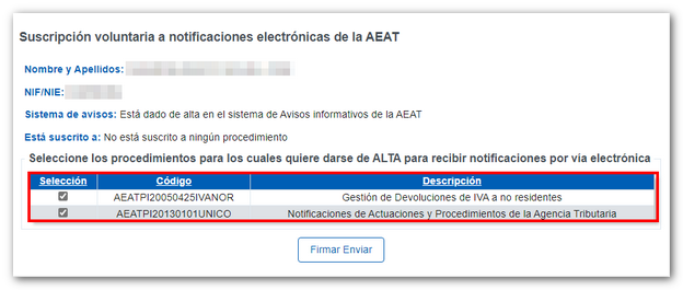 Procedimientos AEAT