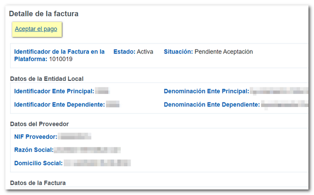 Aceptar pago