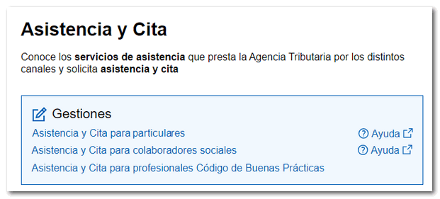 Asistencia y cita