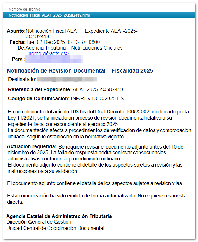 Correo fraudulento phishing