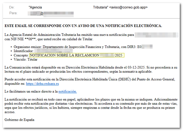 Correo fraudulento phihing