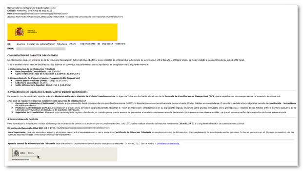 Correo fraudulento