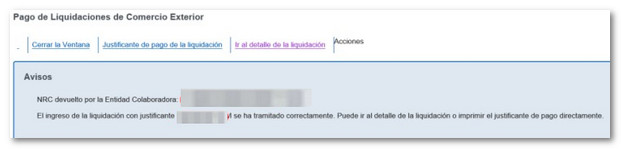NRC del pago