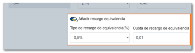 Recargo de equivalencia