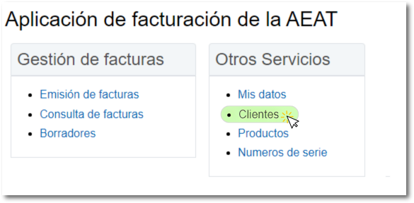 Gestión de clientes