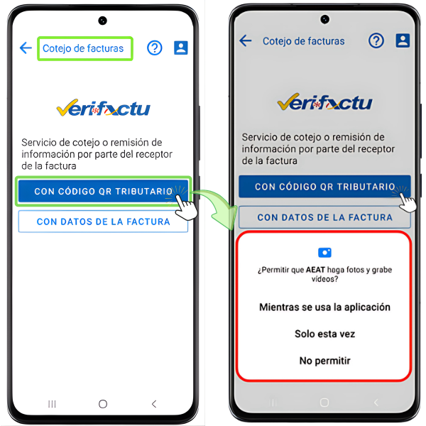 Verificar con código QR