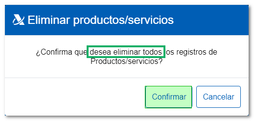 Eliminar todos
