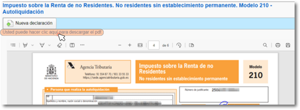 predeclaración PDF