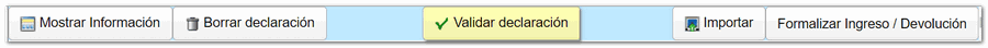 Validar declaración