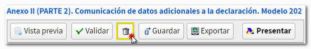 Borrar declaración
