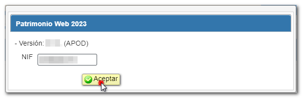 Acceso identificación apoderado