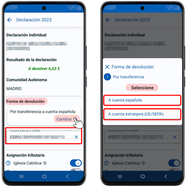 Declaraci&oacute;n con resultado a devolver