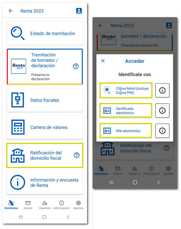 identificación