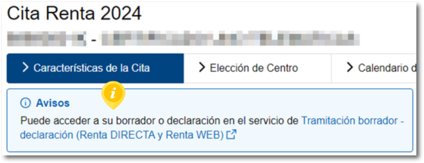 Avisos cita presencial