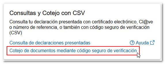 Cotejo de documentos desde los trámites de IRPF