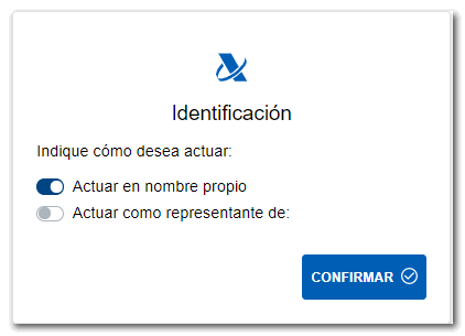 Propio o como representante